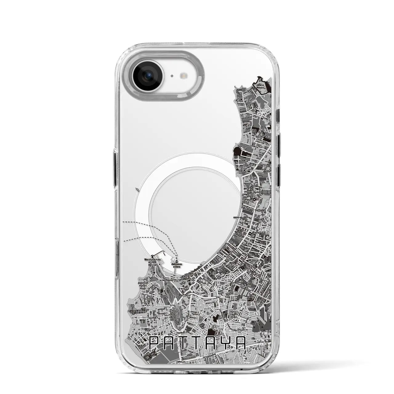 【パタヤ（タイ）】地図柄iPhoneケース（MagSafeタイプ）