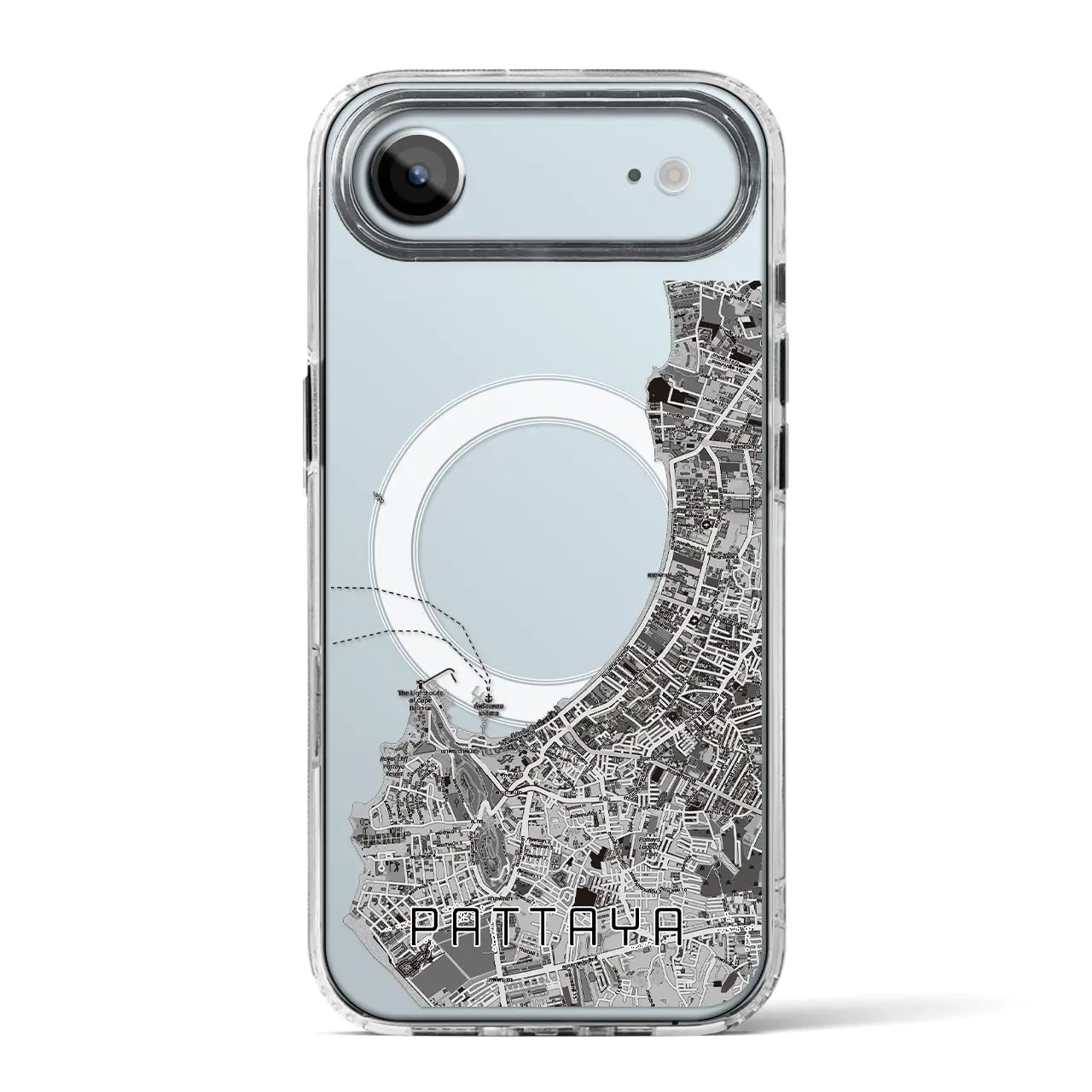 【パタヤ（タイ）】地図柄iPhoneケース（MagSafeタイプ）