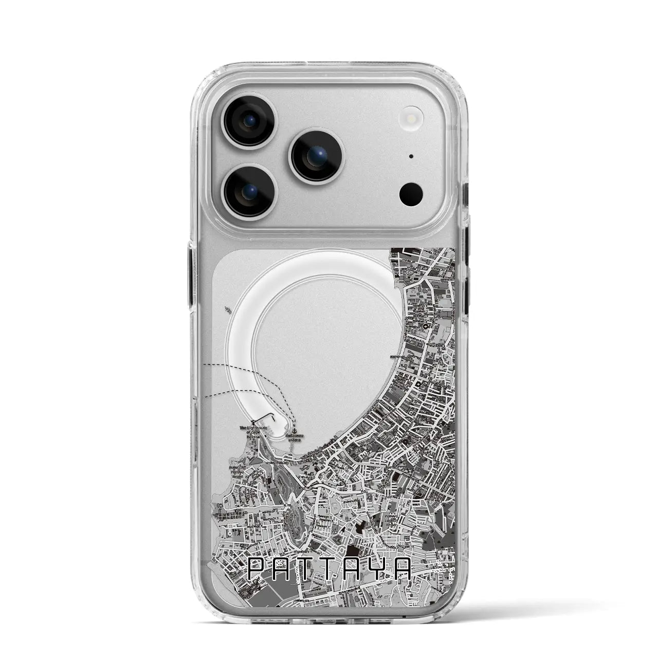 【パタヤ（タイ）】地図柄iPhoneケース（MagSafeタイプ）