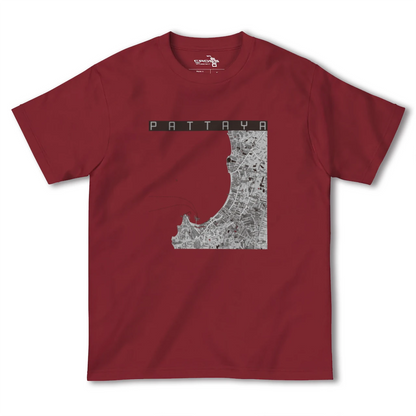 【パタヤ（タイ）】地図柄ヘビーウェイトTシャツ