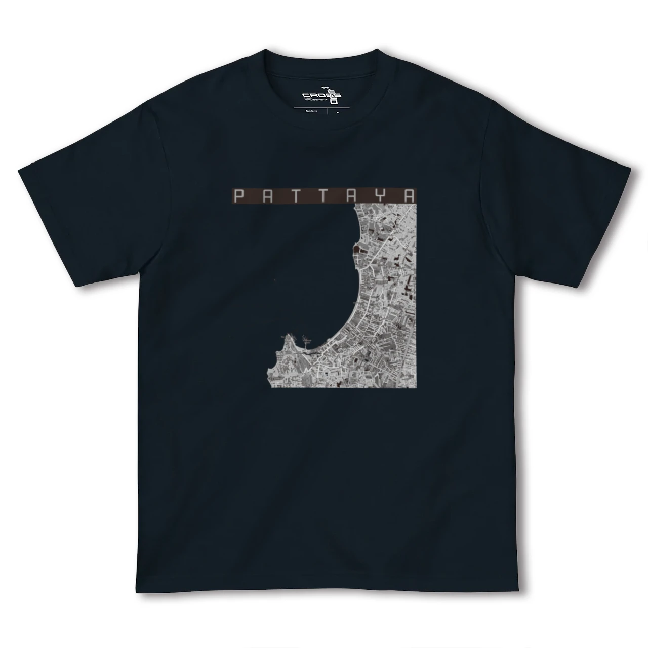 【パタヤ（タイ）】地図柄ヘビーウェイトTシャツ