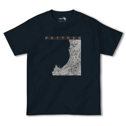 【パタヤ（タイ）】地図柄ヘビーウェイトTシャツ