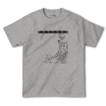 【パタヤ（タイ）】地図柄ヘビーウェイトTシャツ