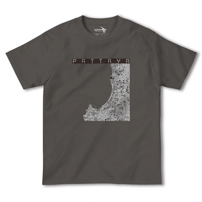 【パタヤ（タイ）】地図柄ヘビーウェイトTシャツ