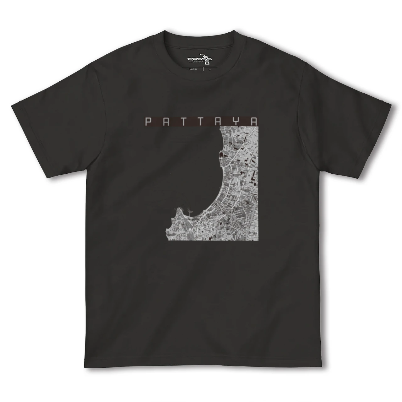 【パタヤ（タイ）】地図柄ヘビーウェイトTシャツ