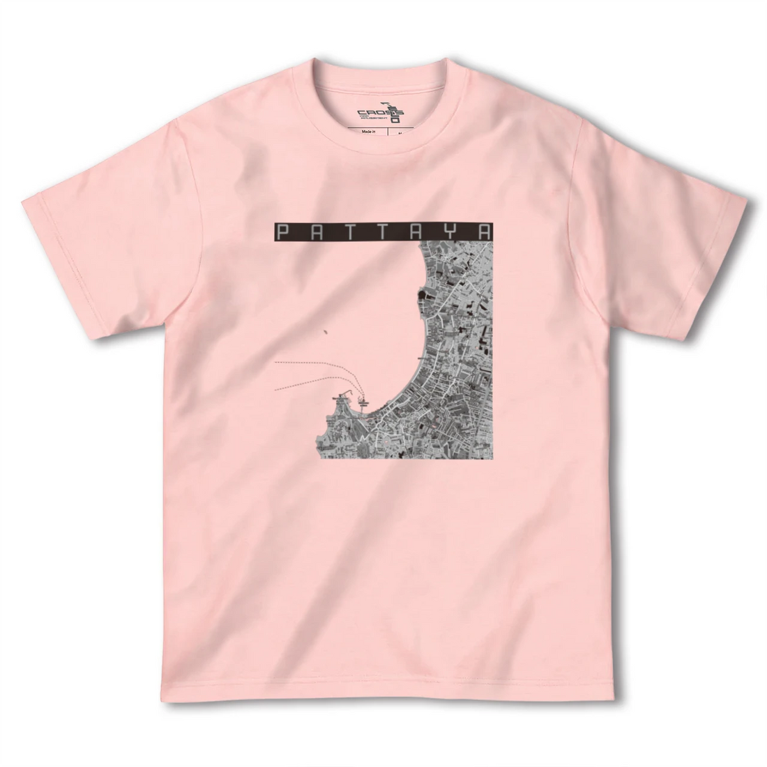 【パタヤ（タイ）】地図柄ヘビーウェイトTシャツ
