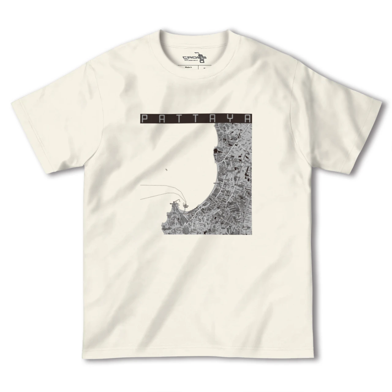 【パタヤ（タイ）】地図柄ヘビーウェイトTシャツ
