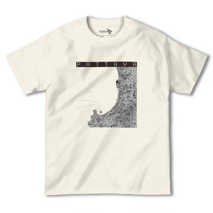 【パタヤ（タイ）】地図柄ヘビーウェイトTシャツ