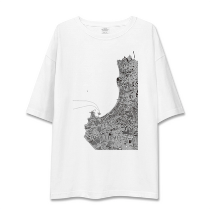 【パタヤ（タイ）】地図柄ビッグシルエットTシャツ
