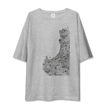 【パタヤ（タイ）】地図柄ビッグシルエットTシャツ