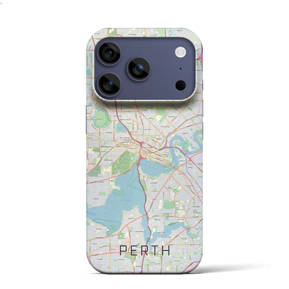 【パース（オーストラリア）】地図柄iPhoneケース（バックカバータイプ）