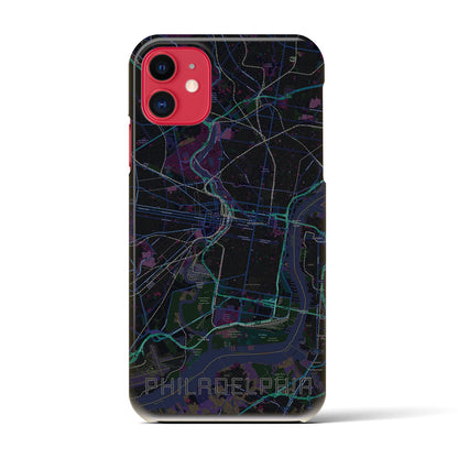 【フィラデルフィア（アメリカ）】地図柄iPhoneケース（バックカバータイプ）