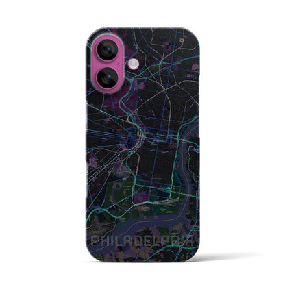 【フィラデルフィア（アメリカ）】地図柄iPhoneケース（バックカバータイプ）
