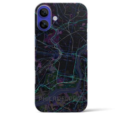 【フィラデルフィア（アメリカ）】地図柄iPhoneケース（バックカバータイプ）