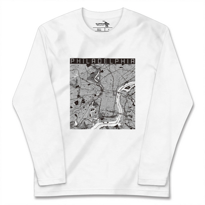 【フィラデルフィア（アメリカ）】地図柄ロングスリーブTシャツ