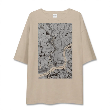 【フィラデルフィア（アメリカ）】地図柄ビッグシルエットTシャツ