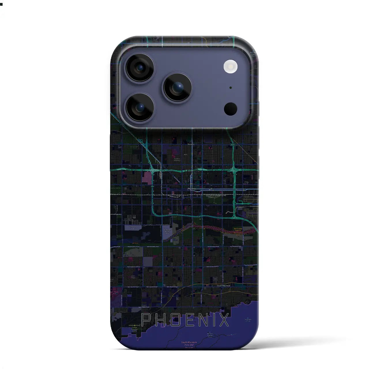 【フェニックス（アメリカ）】地図柄iPhoneケース（バックカバータイプ）