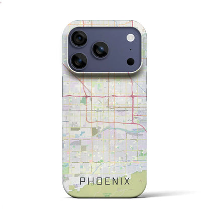 【フェニックス（アメリカ）】地図柄iPhoneケース（バックカバータイプ）