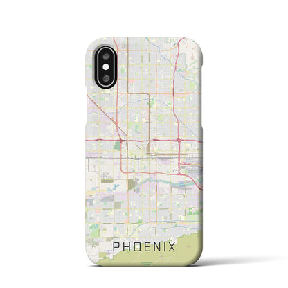 【フェニックス（アメリカ）】地図柄iPhoneケース（バックカバータイプ）