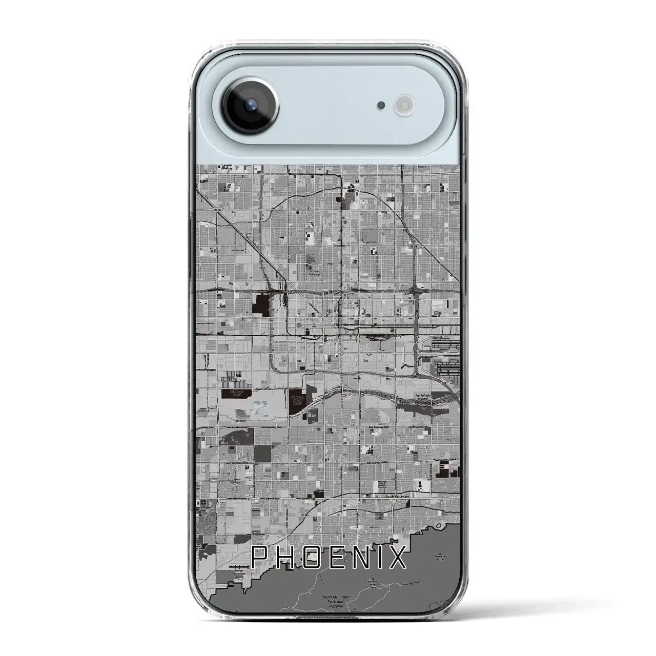 【フェニックス（アメリカ）】地図柄iPhoneケース（クリアタイプ）
