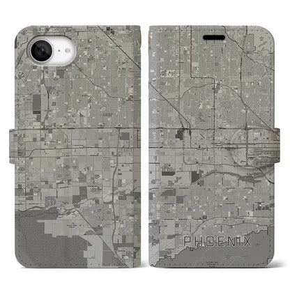 【フェニックス（アメリカ）】地図柄iPhoneケース（手帳タイプ）