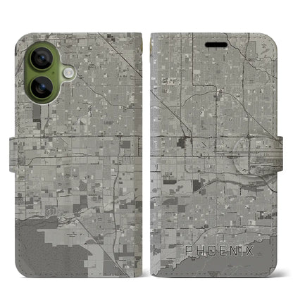 【フェニックス（アメリカ）】地図柄iPhoneケース（手帳タイプ）