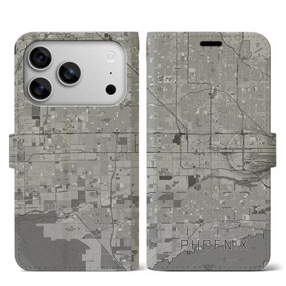 【フェニックス（アメリカ）】地図柄iPhoneケース（手帳タイプ）