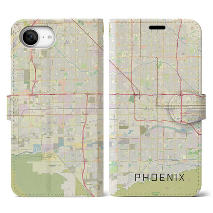 【フェニックス（アメリカ）】地図柄iPhoneケース（手帳タイプ）