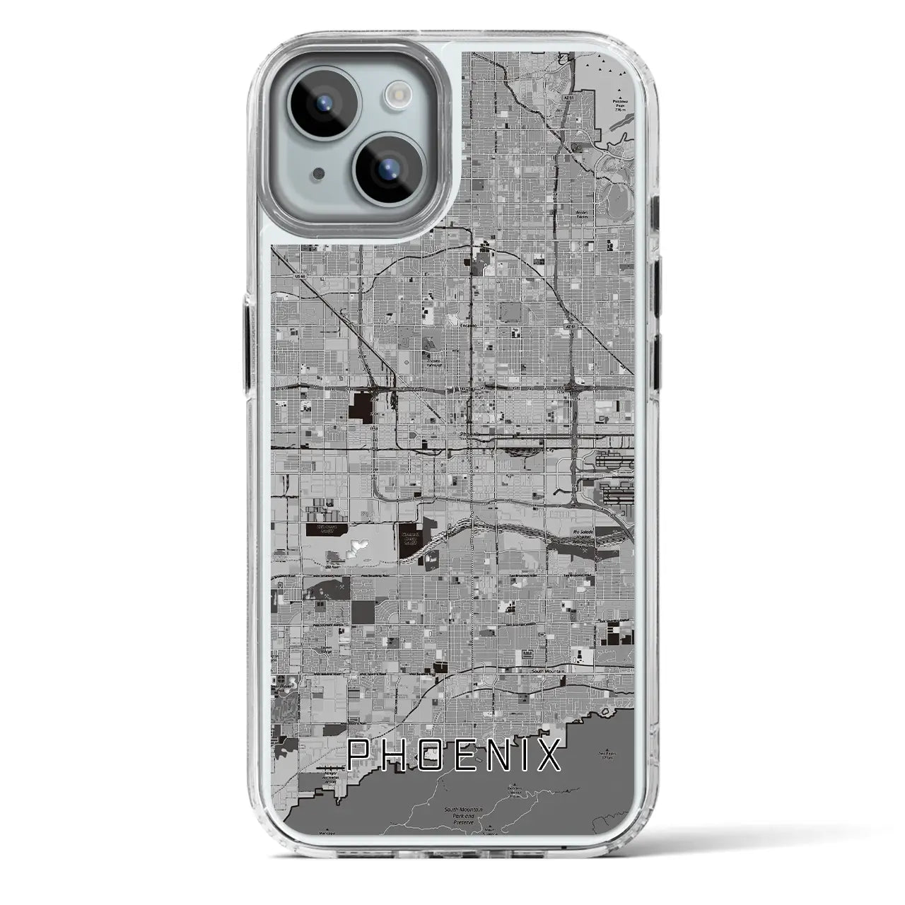 【フェニックス（アメリカ）】地図柄iPhoneケース（MagSafeタイプ）