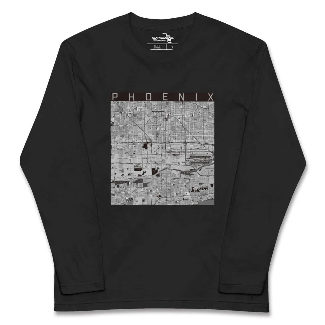 【フェニックス（アメリカ）】地図柄ロングスリーブTシャツ