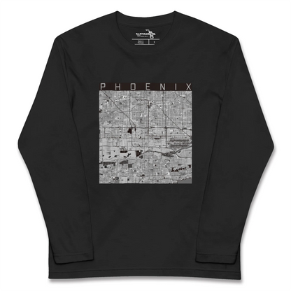 【フェニックス（アメリカ）】地図柄ロングスリーブTシャツ