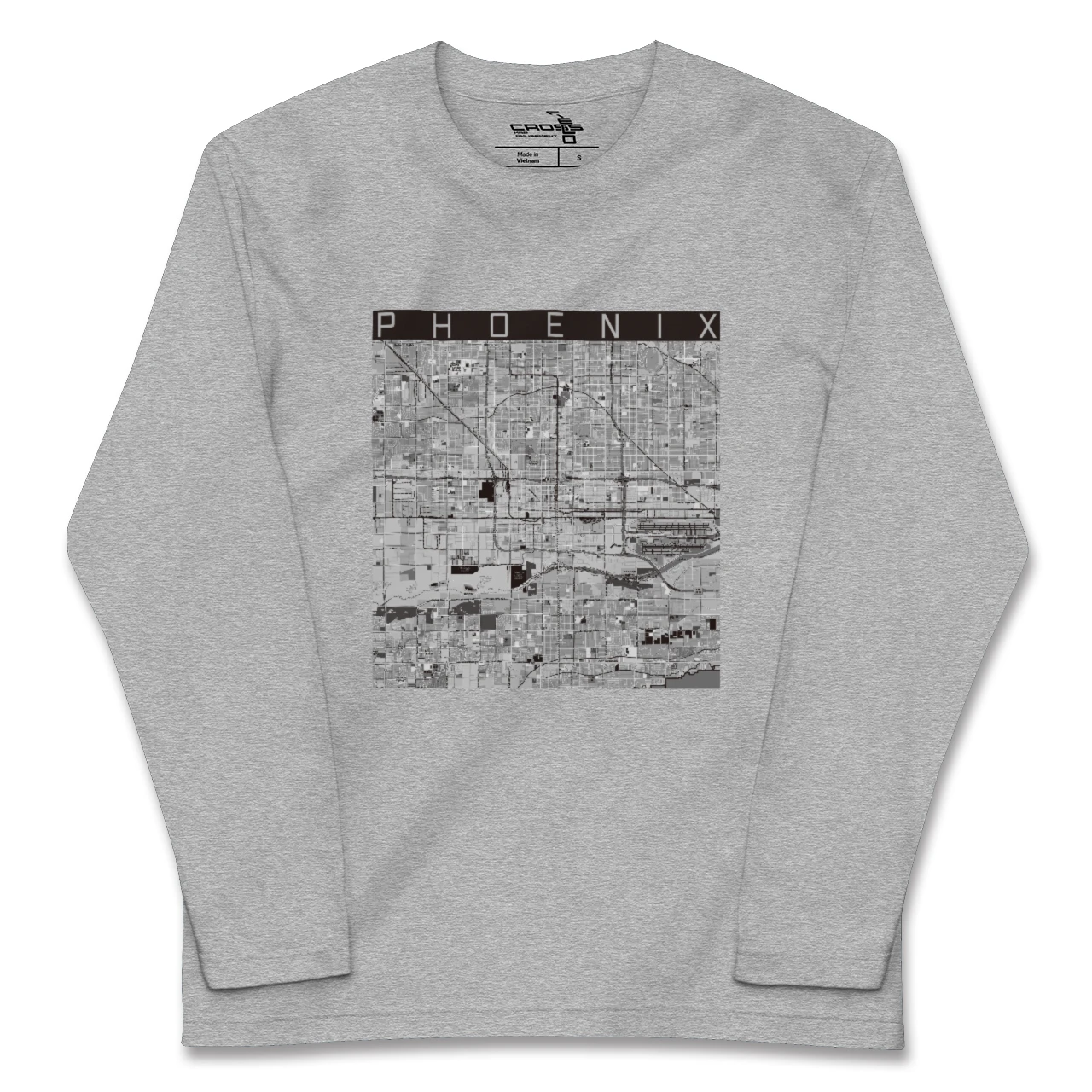 【フェニックス（アメリカ）】地図柄ロングスリーブTシャツ