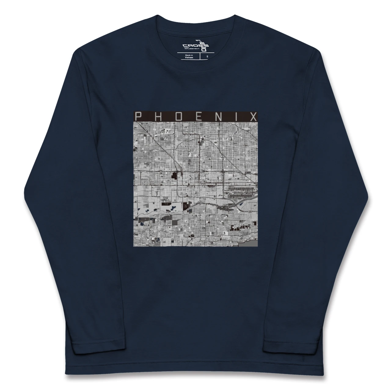 【フェニックス（アメリカ）】地図柄ロングスリーブTシャツ
