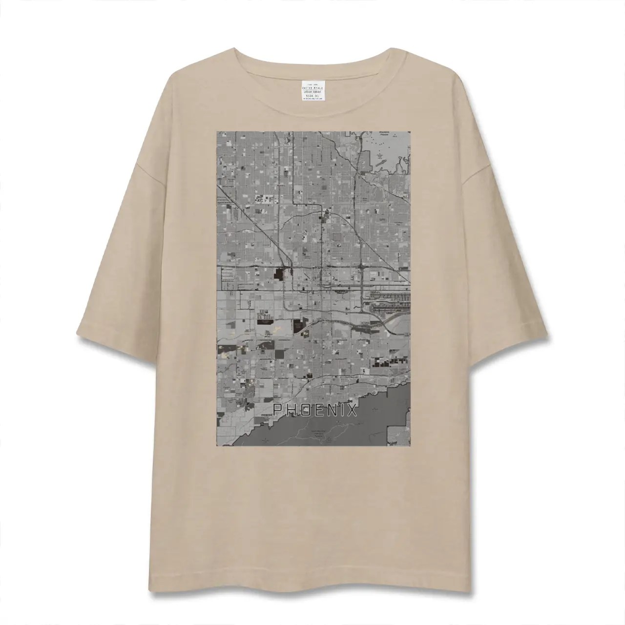 【フェニックス（アメリカ）】地図柄ビッグシルエットTシャツ