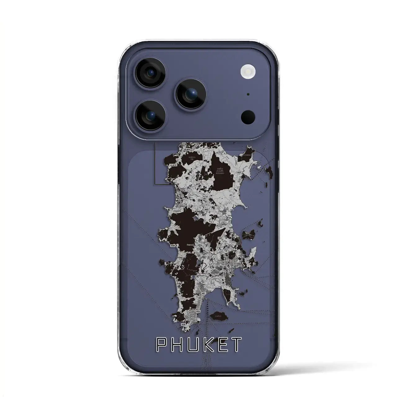 【プーケット（タイ）】地図柄iPhoneケース（クリアタイプ）