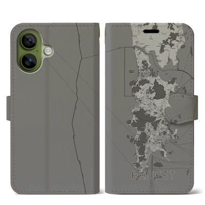 【プーケット（タイ）】地図柄iPhoneケース（手帳タイプ）