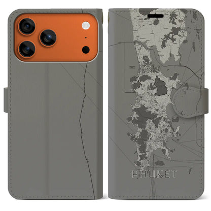 【プーケット（タイ）】地図柄iPhoneケース（手帳タイプ）