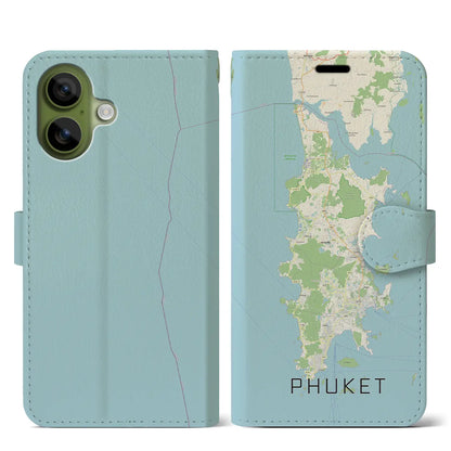 【プーケット（タイ）】地図柄iPhoneケース（手帳タイプ）