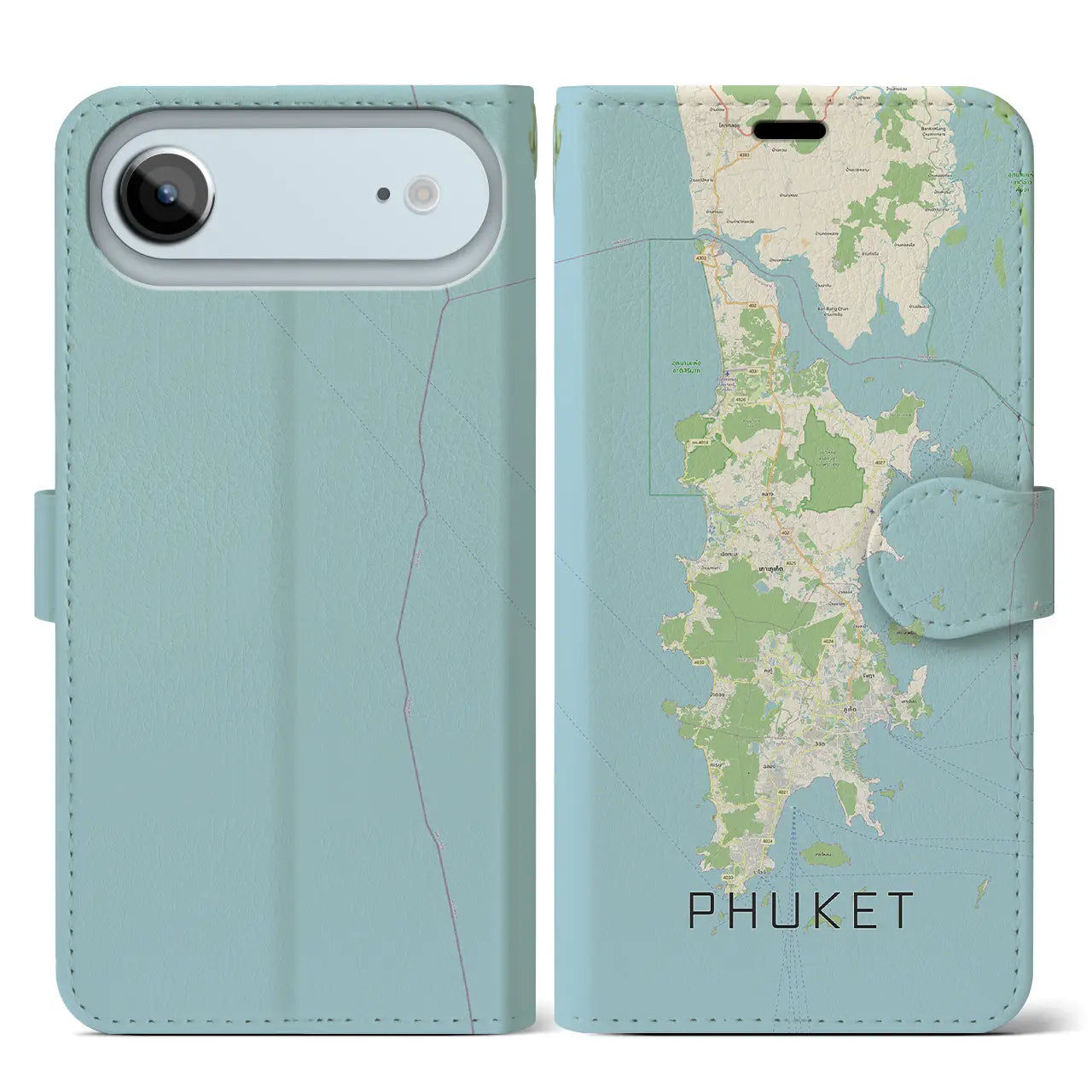 【プーケット（タイ）】地図柄iPhoneケース（手帳タイプ）