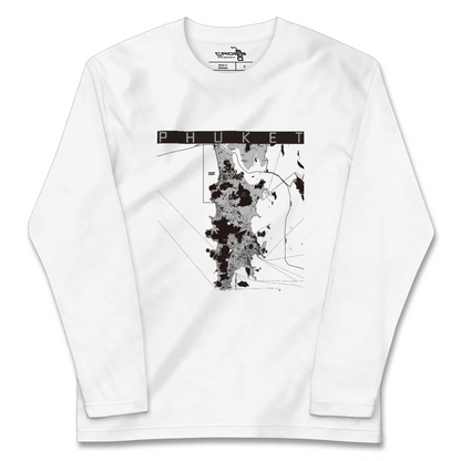 【プーケット（タイ）】地図柄ロングスリーブTシャツ