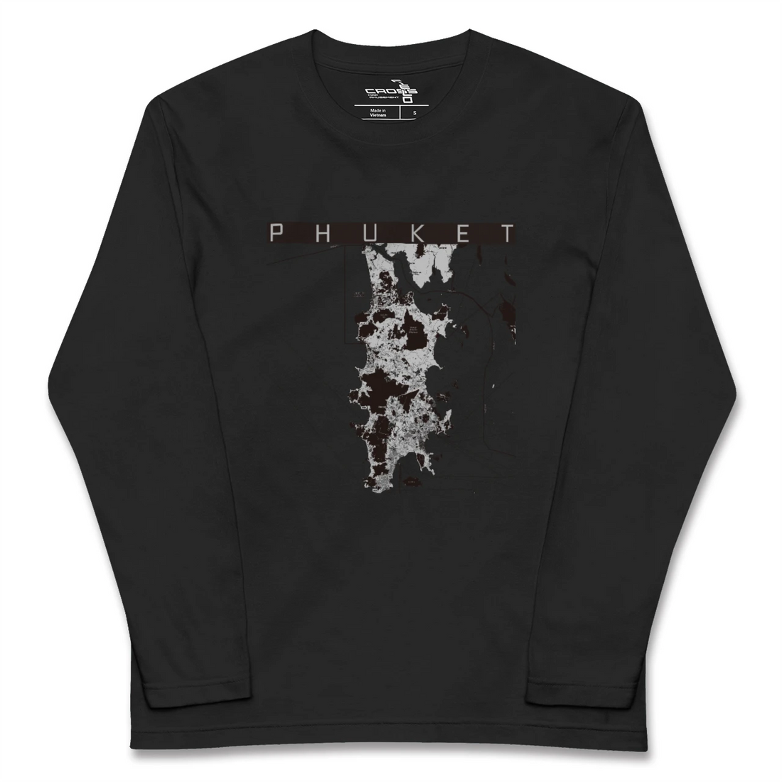【プーケット（タイ）】地図柄ロングスリーブTシャツ