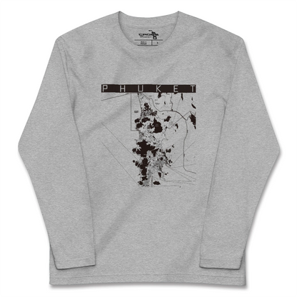 【プーケット（タイ）】地図柄ロングスリーブTシャツ