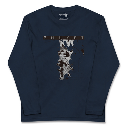 【プーケット（タイ）】地図柄ロングスリーブTシャツ