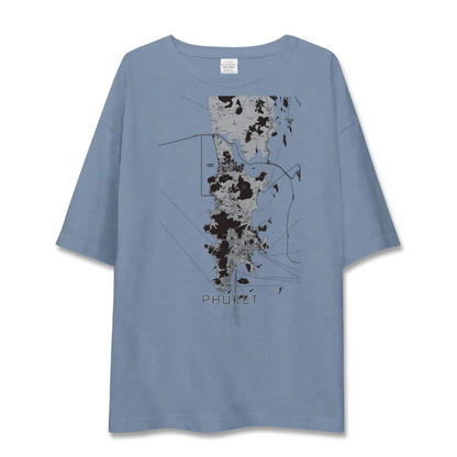 【プーケット（タイ）】地図柄ビッグシルエットTシャツ