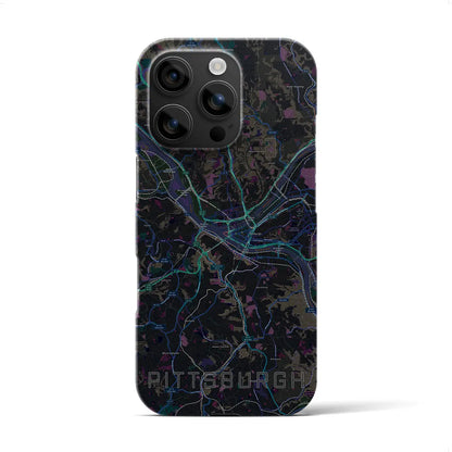 【ピッツバーグ（アメリカ）】地図柄iPhoneケース（バックカバータイプ）