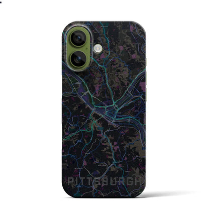 【ピッツバーグ（アメリカ）】地図柄iPhoneケース（バックカバータイプ）