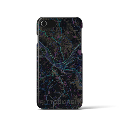 【ピッツバーグ（アメリカ）】地図柄iPhoneケース（バックカバータイプ）