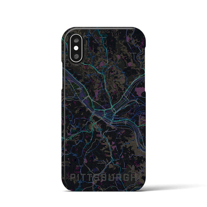 【ピッツバーグ（アメリカ）】地図柄iPhoneケース（バックカバータイプ）