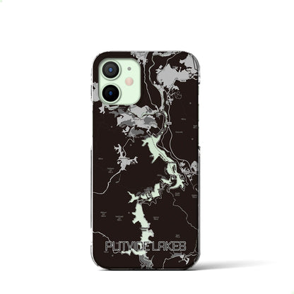 【プリトヴィツェ湖群（クロアチア）】地図柄iPhoneケース（クリアタイプ）