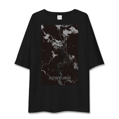 【プリトヴィツェ湖群（クロアチア）】地図柄ビッグシルエットTシャツ